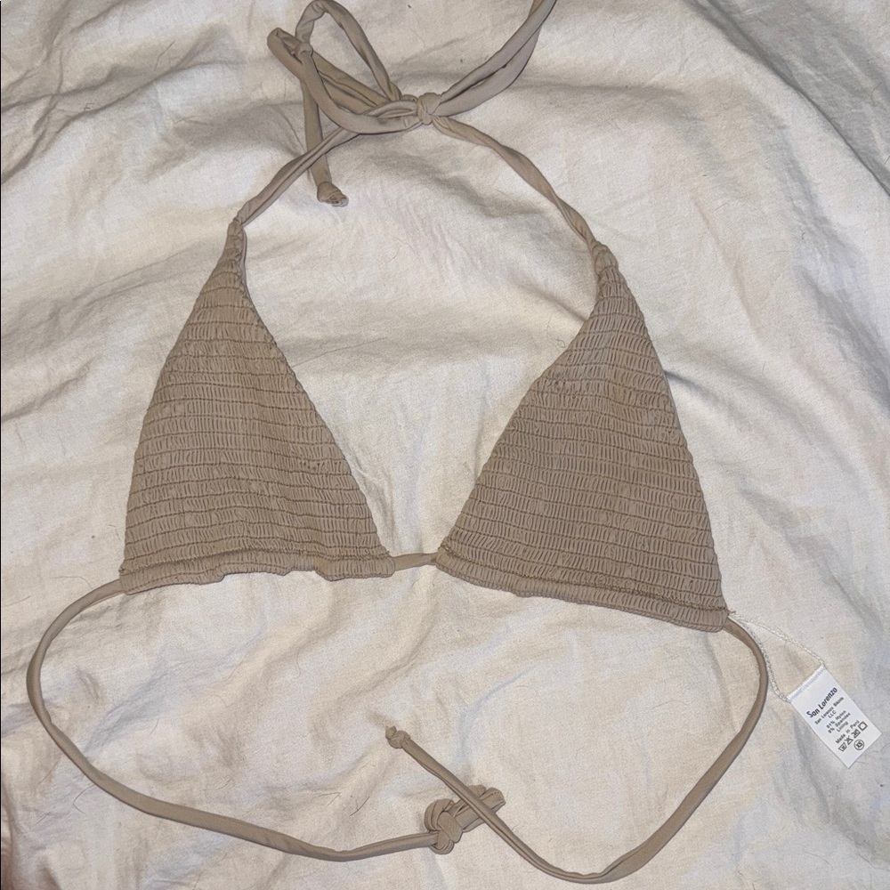 San Lorenzo Tan Bikini Top